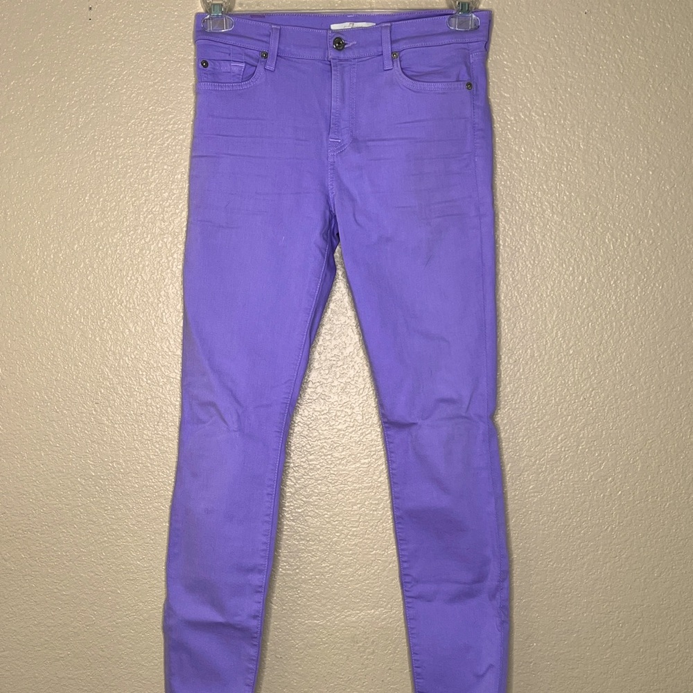7 for All Mankind Lavender Jeans 27